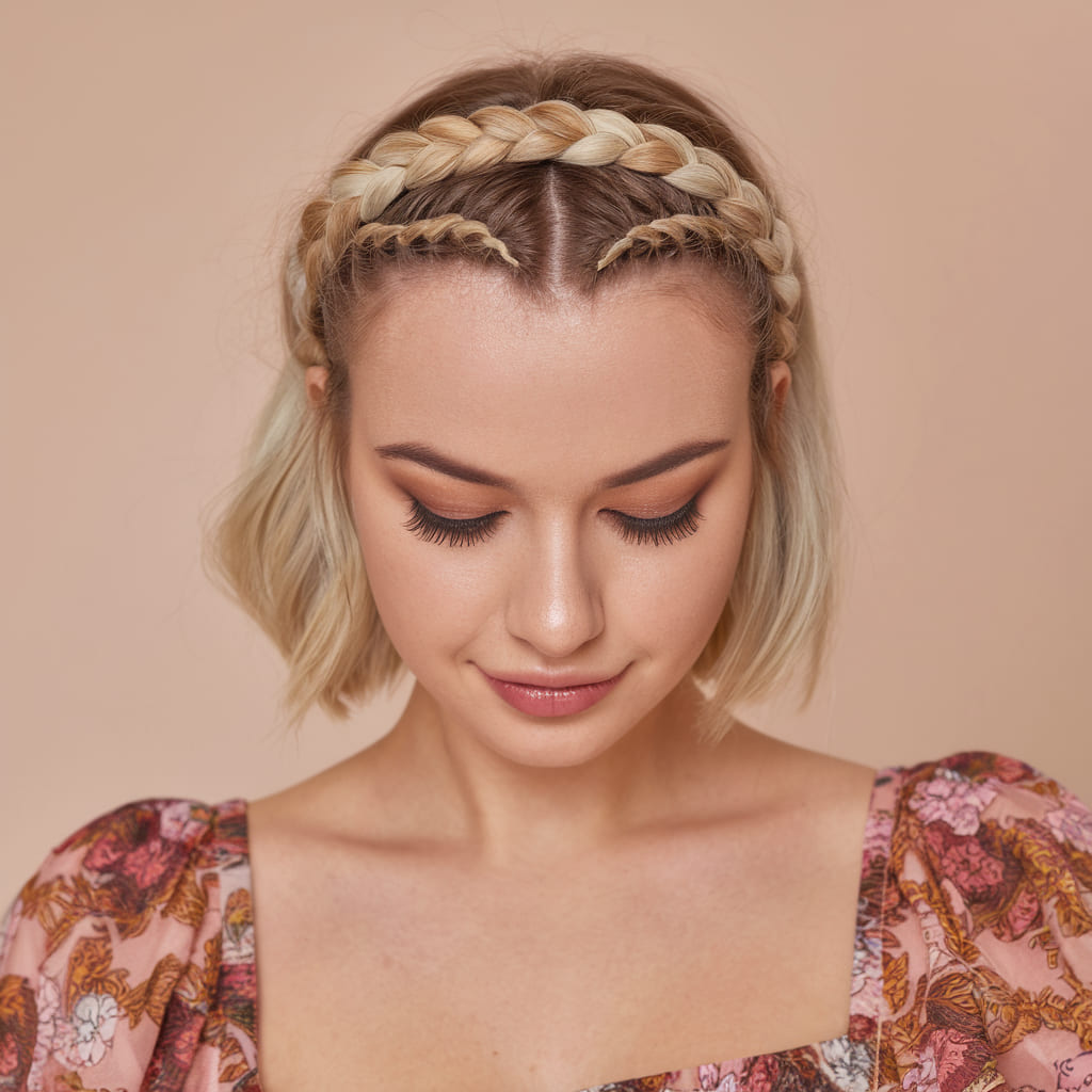 Braided Headband Updo