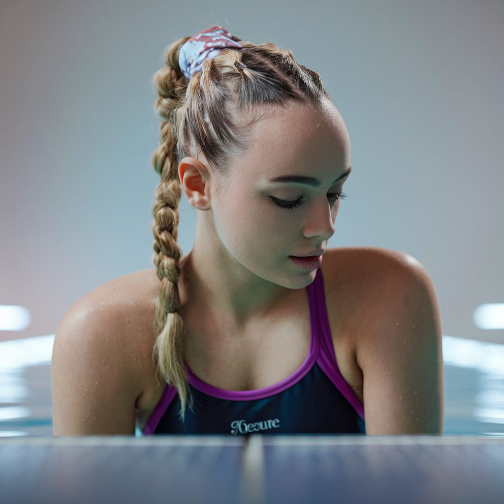 Braided Ponytail with Hair Wrap