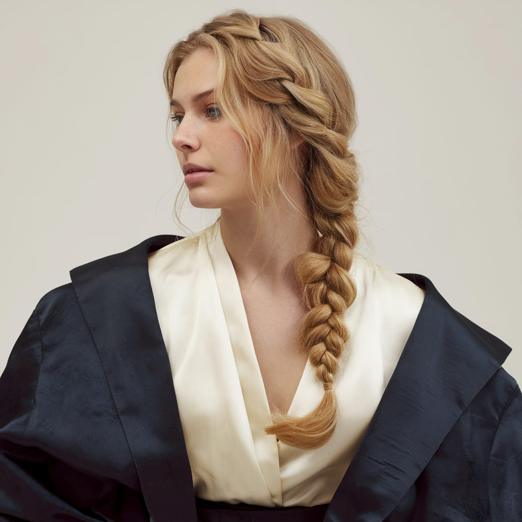 Loose Blonde Braid