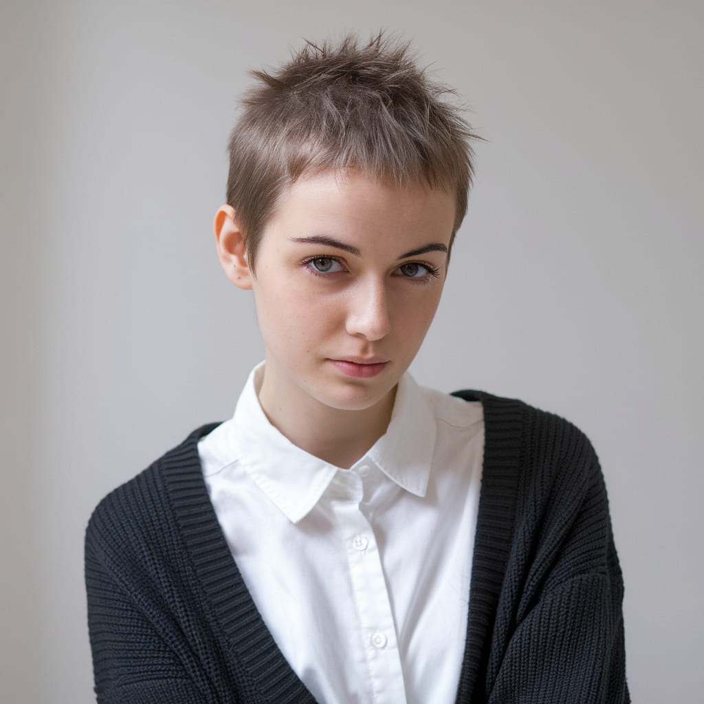 Short and Spiky Pixie Cut