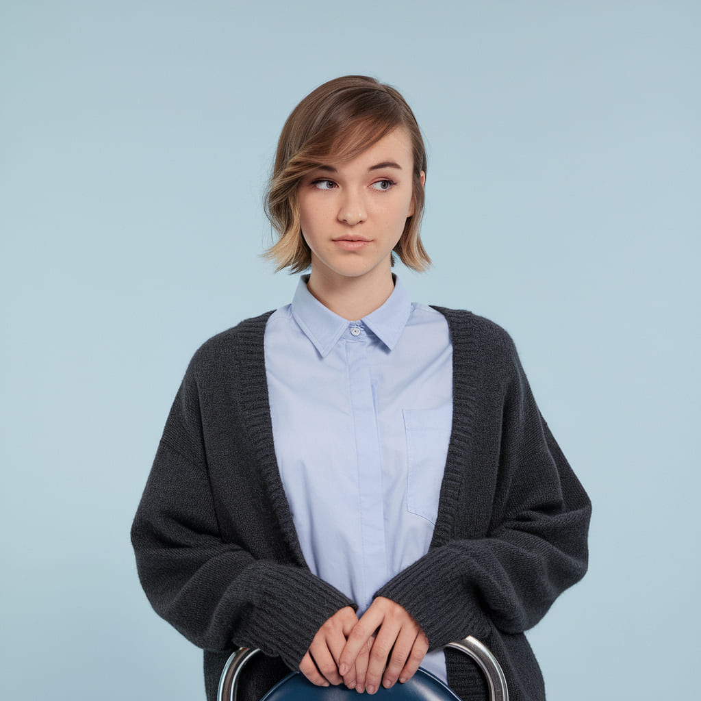 Side Swept Bangs With Short Hair