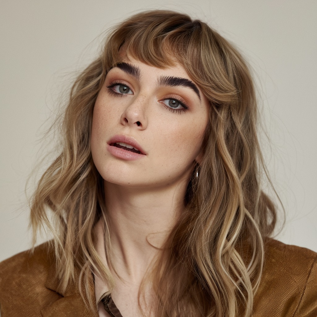 Shaggy Cut with Beach Waves