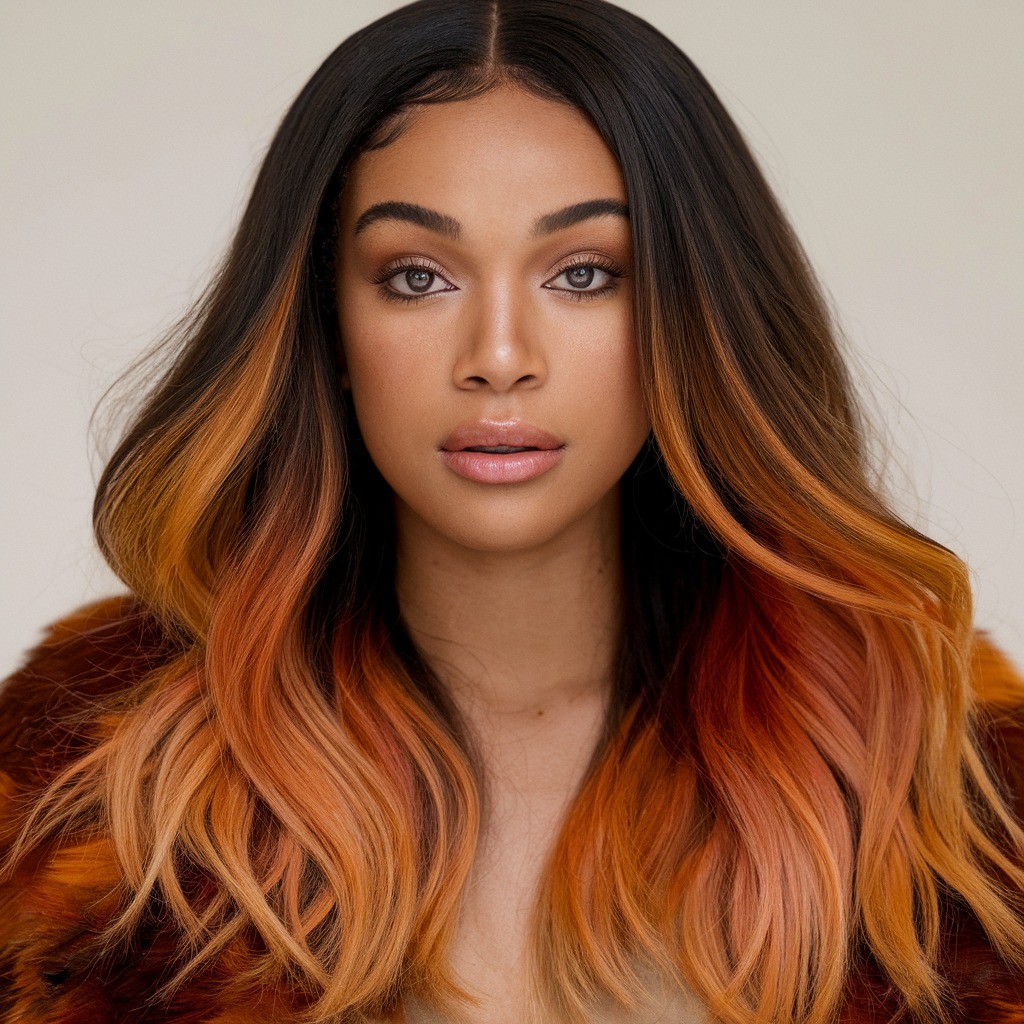 Burnt Orange Ombre